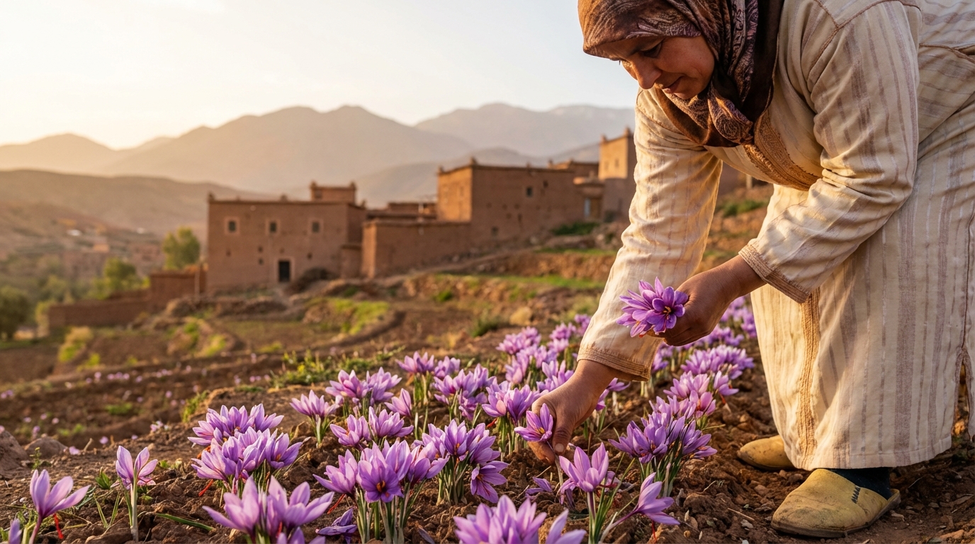 1. زراعة الزعفران — الذهب الأحمر ديال المغرب
