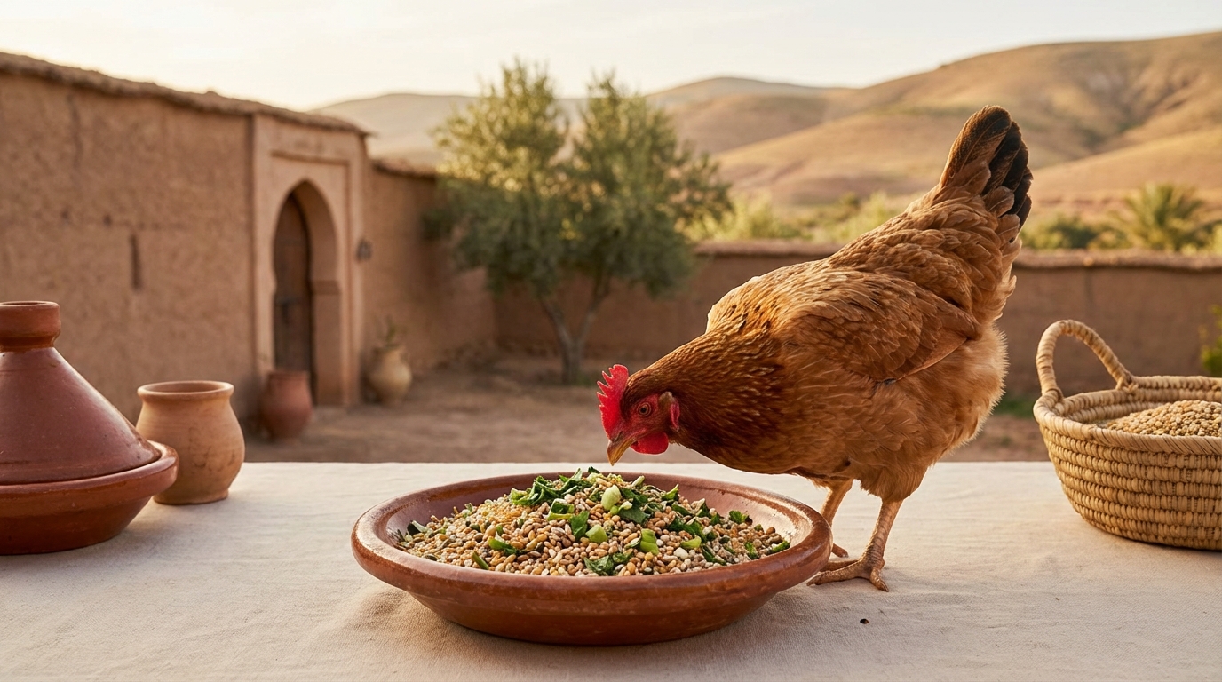 الاحتياجات الغذائية للدجاجة البلدية