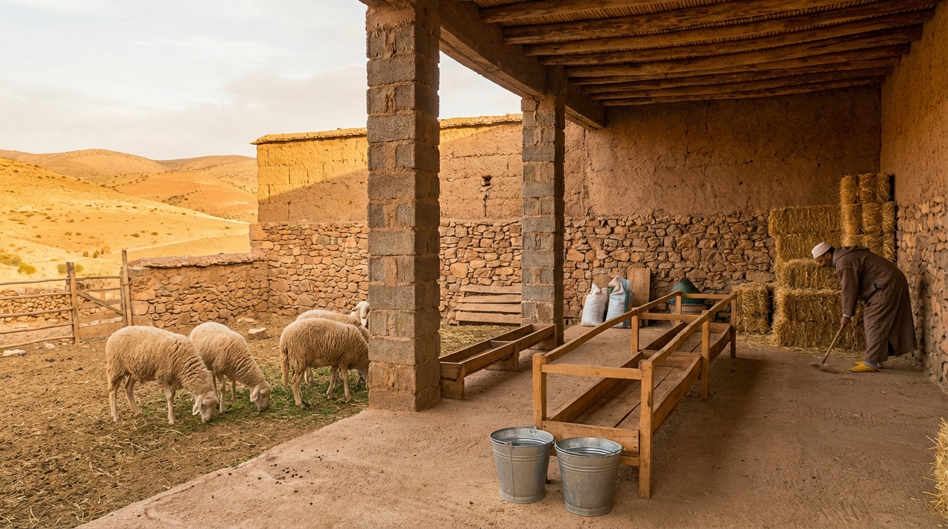 2. تجهيز الحظيرة والمعدات