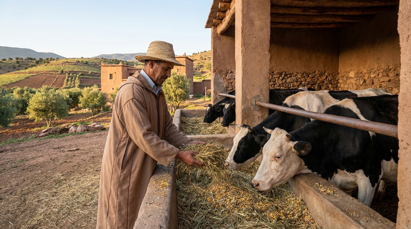تركيبة العلف المثالية للأبقار الحلوب في المغرب