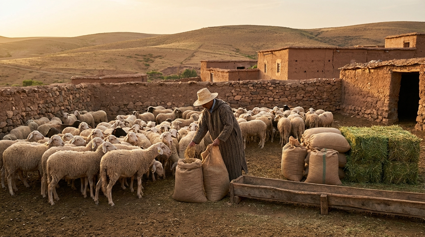 تكاليف العلف والتغذية (3-4 أشهر تسمين)