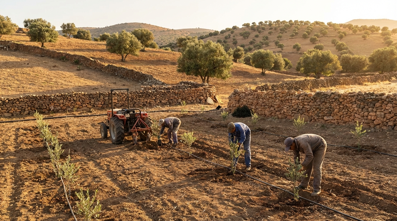 تكاليف الغرس والتأسيس (السنة الأولى)