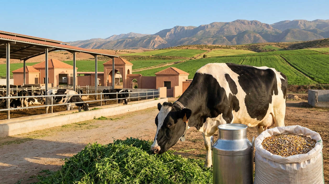 تغذية الأبقار الحلوب لزيادة إنتاج الحليب