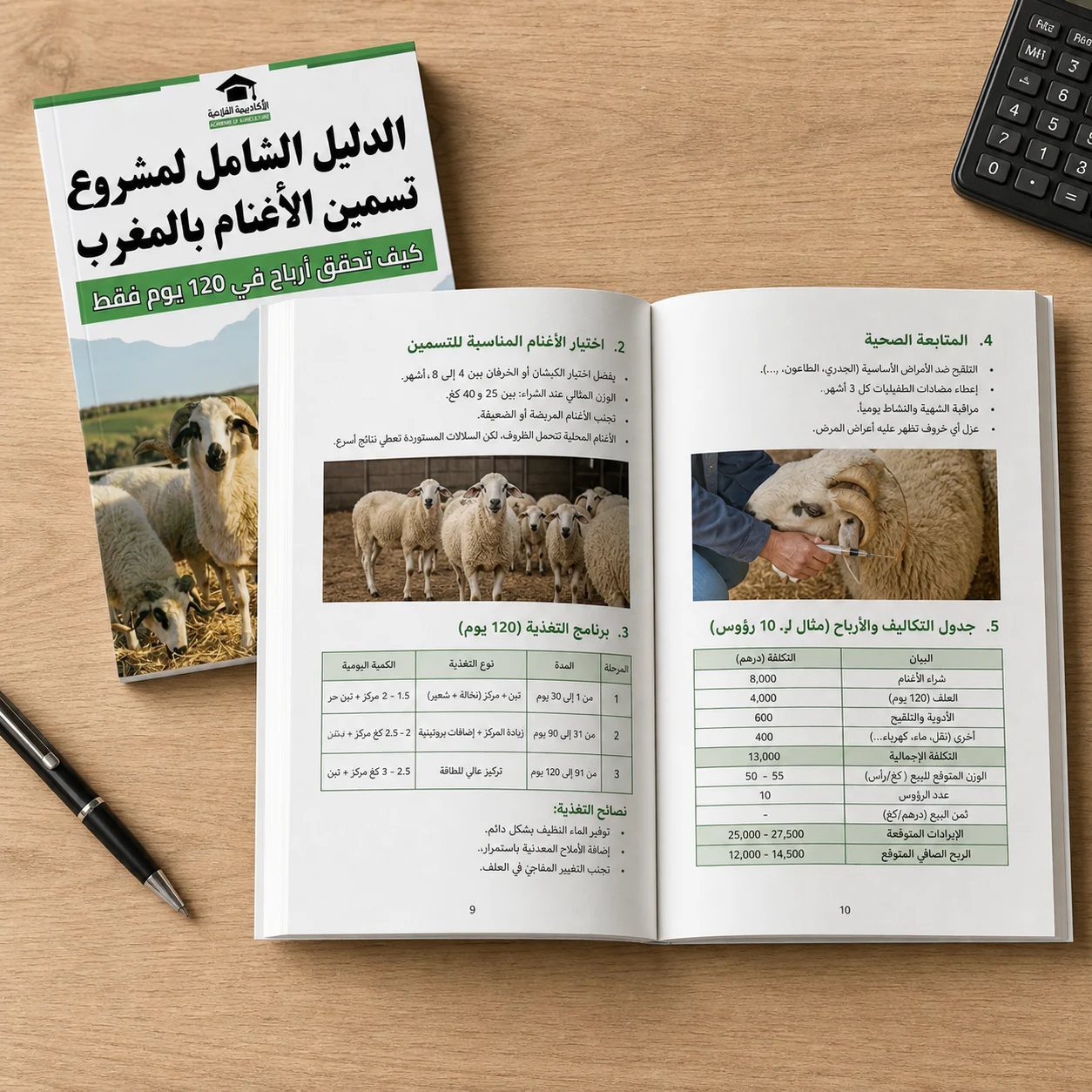 صورة توضيحية من الدليل الشامل لمشروع تسمين الأغنام بالمغرب 2