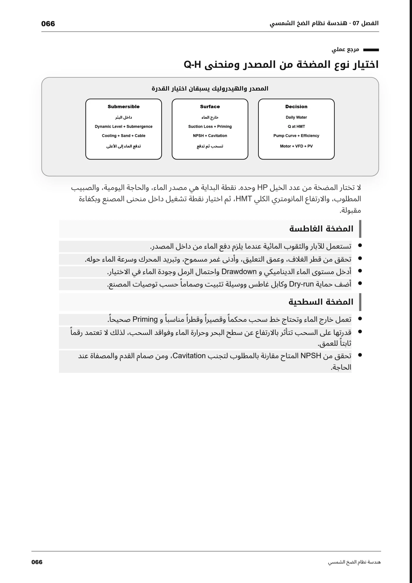 صفحة 66 من الدليل: الضخ الشمسي